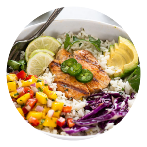 Surf No Turf Rice Bowl