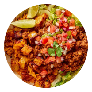 Cheesy Beef Potato Bowl