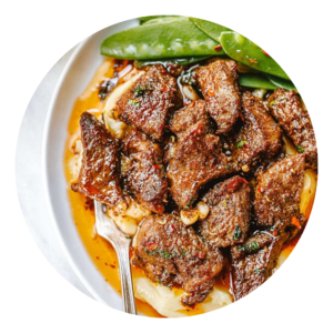 Steak Bites & Potato Mash