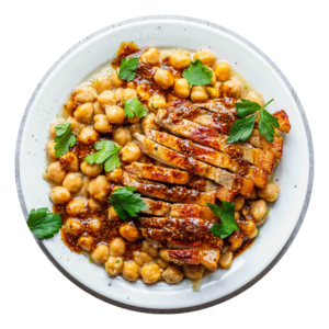 Honey Mustard Pork And Garlicky Beans