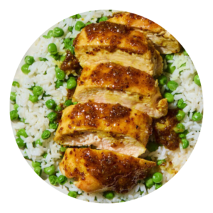 Honey Mustard Chicken Rice Bowl