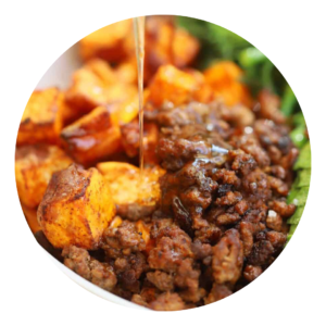 Honey Mustard Ground Beef Power Bowl